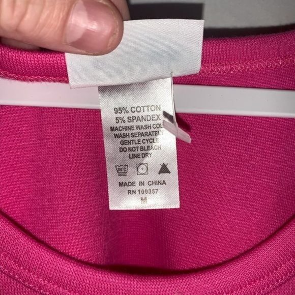 NEW G.W. Sport Women Pink Stretch Cut Out Back Exercise Tank Top Shirt Sz Medium - Picture 4 of 5